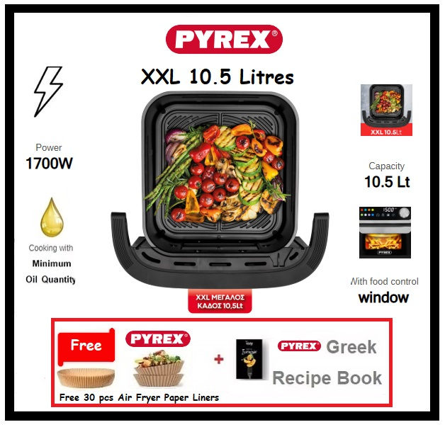 Thumbnail: PYREX Air Fryer  XXL 10.5 Litres "SB-1830"