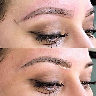My gorgeous client came for the yearly touch up!!! We love these eyebrows more and more every time !!!! Thank you Alexandra for being so lo