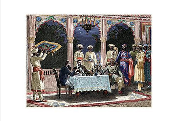 india-british-colonial-era-banquet-at-the-palace-of-rais-in-mynere-engraving-by-hildibrand