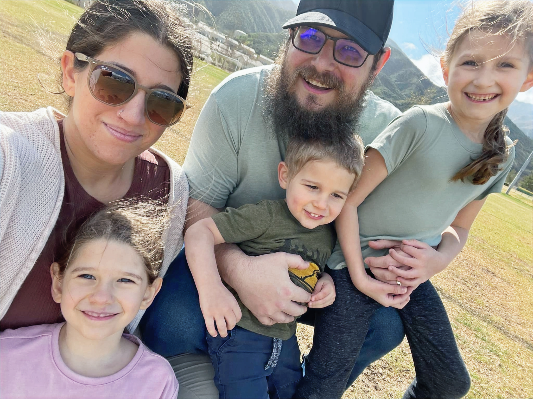 Joanna Ayala with her family