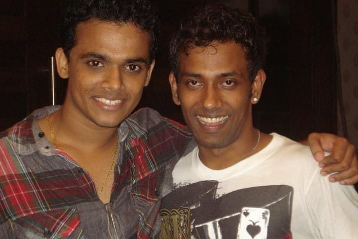 Sudeesh Nair with Dharmesh Yelande