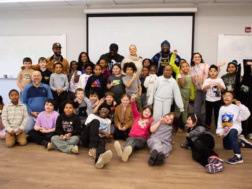 Group of Students and Guest Speakers at Community Luncheon