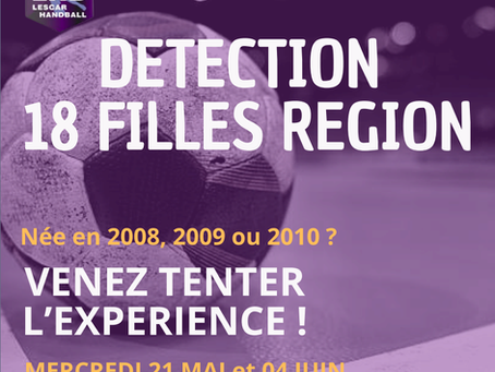 Détection -18F Région