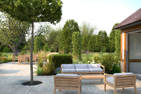 Mock up illustration of Country Garden by Joe Perkins Design