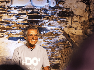 Alan Wick laughing at the DO Lectures