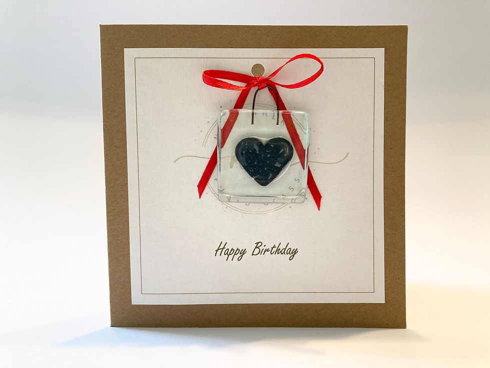 Thumbnail: Happy Birthday Card with Heart Keepsake