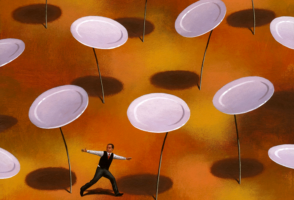 Illustration of Spinning Plates