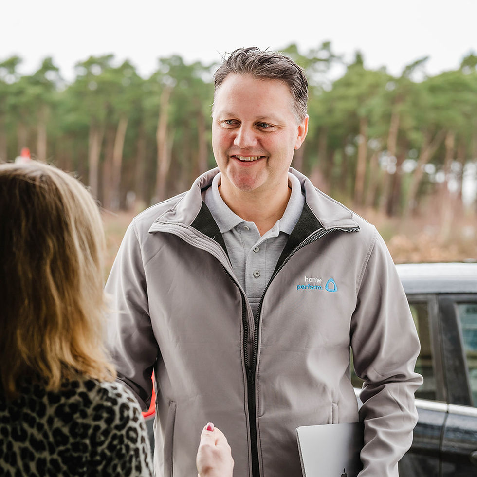 James Crouch meeting a client