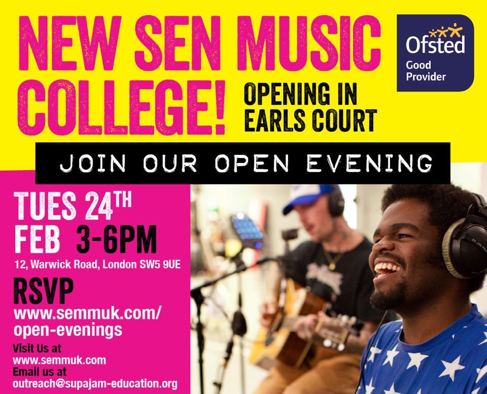 SupaJam Earls Court Open Evening 24 Feb