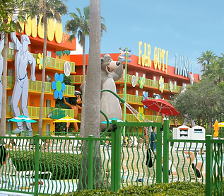 Value Hotel front at Walt Disney World