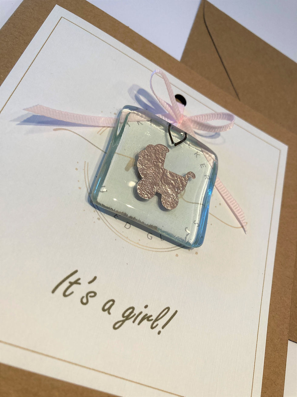 It's A Girl: Baby Card