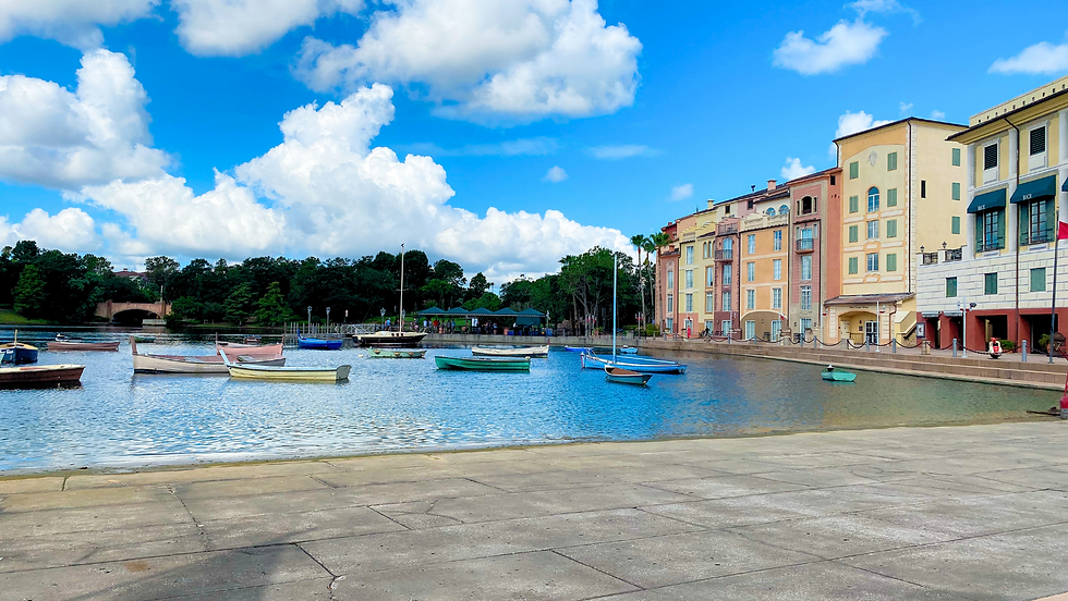 Portofino Bay Resort Waterway to the Parks