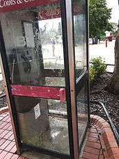 Telephone Box Unit Clean Before Photo