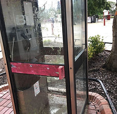 Telephone Box Unit Clean Before Photo