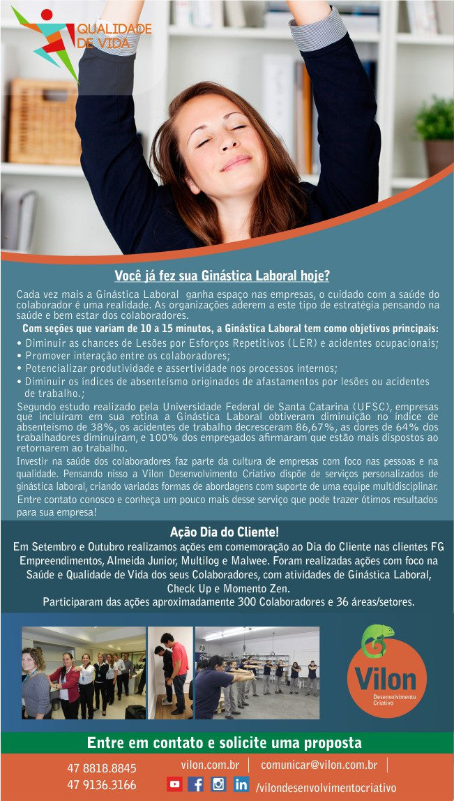 Email Marketing - Ginástica Laboral