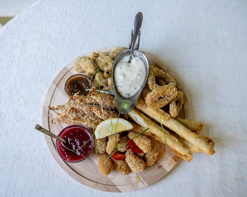 Arranged Food and Objects