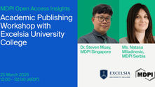 MDPI Open Insights: Academic Publishing Workshop with Excelsia University College, 25 March 2026 