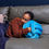 Thumbnail: Blue Sensory Cuddle Ball Calming Tactile Sensory Toy Special Needs – 25cm