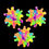 Thumbnail: 3 x Tactile Knitted Ball – Sensory Light up Rubber Toy