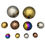 Thumbnail: 10 x Stainless Steel Gazing Balls Sensory Home Garden Decoration Ornaments