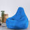 Thumbnail: Large Beanbag Chair Recliner Pear Shapes for Adults & Kids - Blue