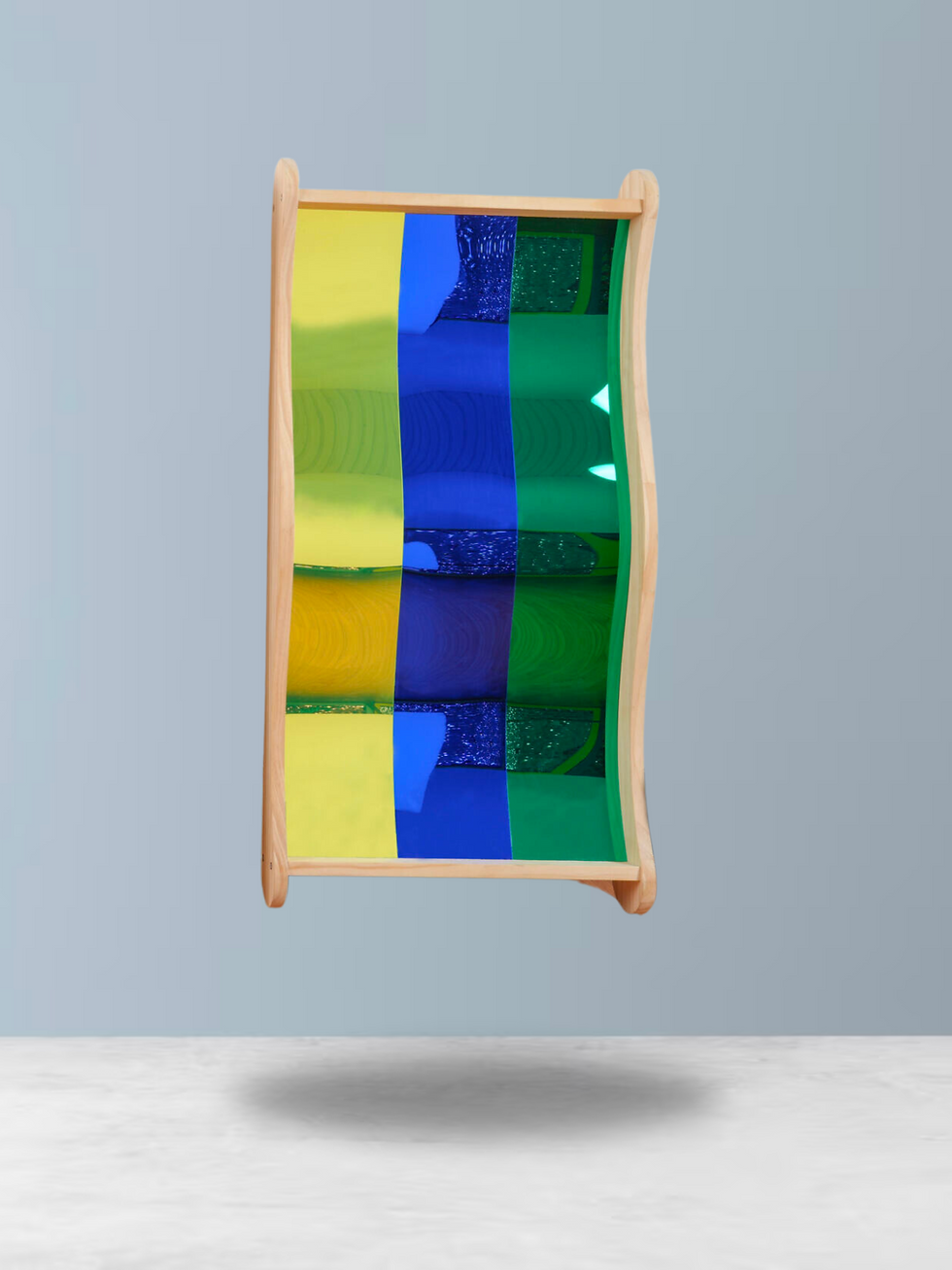 Thumbnail: 3 Acrylic Sensory Fun House Mirrors Vibrant Colours Curved Angles – 108cm