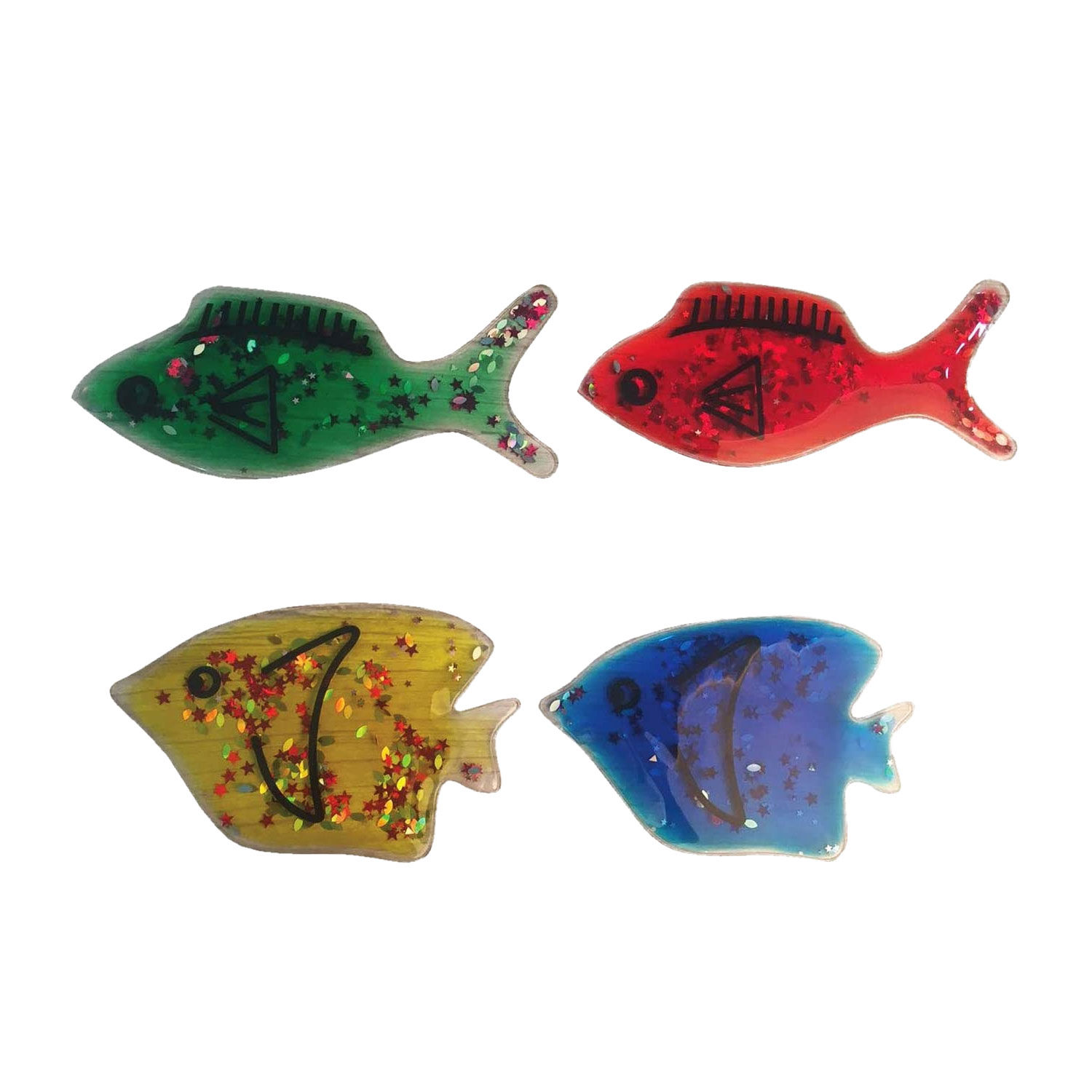 4 x Sensory Gel Fish Shapes