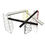 Thumbnail: Triangle metal water channel – Set of 3 (70cm tall)