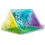 Thumbnail: 4 x Sensory Foldable Gel Shapes Glitter Pouches with Velcro