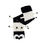 Thumbnail: Black and White Weighted Caterpillar 2.5kg