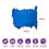 Thumbnail: Sensory Touch Tags Bean Bag Floor Cushion – 100cm x 125cm