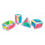 Thumbnail: 4 x Sensory Foldable Gel Shapes Glitter Pouches with Velcro