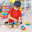 Thumbnail: 4 x Sensory Foldable Gel Shapes Glitter Pouches with Velcro