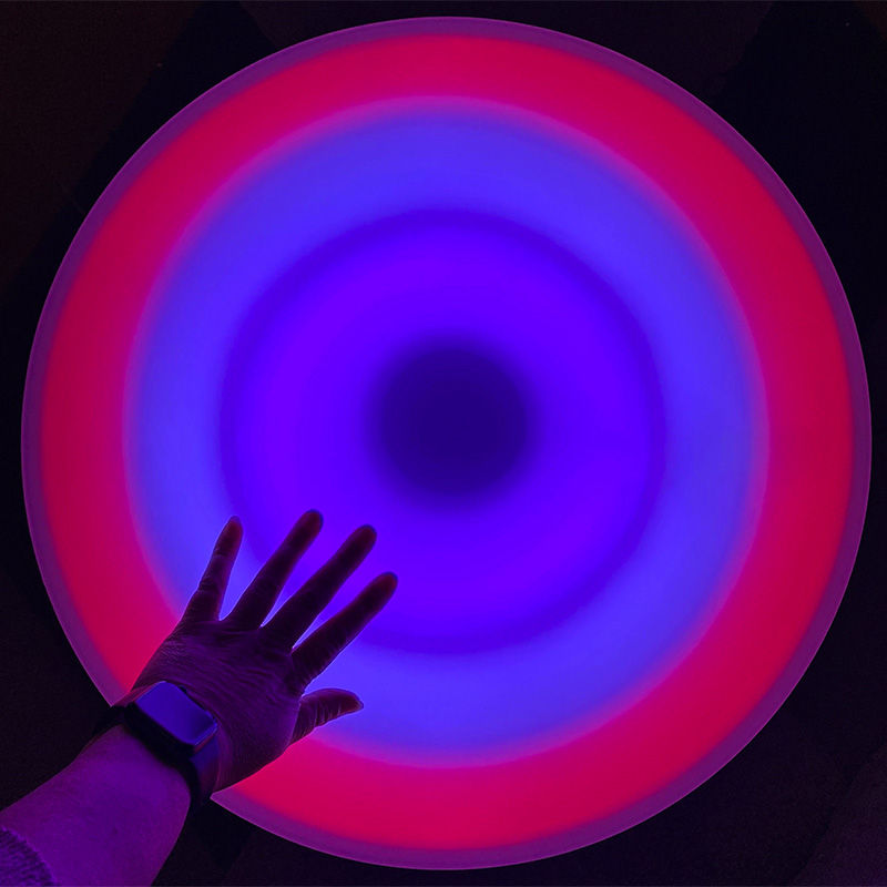 Thumbnail: Round Sensory Floor Tile Interactive Light Up Touch Sensitive – 50cm