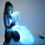 Thumbnail: Waterless Tube, White/Grey Padded Rectangular Surround & Fibre Optic Light