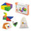 Thumbnail: Viga Wooden Magnetic Tangram Toy Block – 35pcs Set