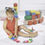 Thumbnail: 4 x Sensory Foldable Gel Shapes Glitter Pouches with Velcro