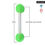 Thumbnail: Light Up Double Baton LED Sensory Toy Fidget Toy (3 Pack)