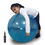 Thumbnail: Large Textured Therapy Sensory Ball, Blue – 67cm