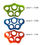 Thumbnail: Playlearn silicone finger hand strengtheners in 3 strengths