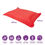 Thumbnail: Versatile Lounge Haven: Oversized Bean Bag Floor Cushion, Red