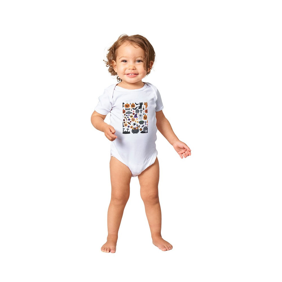 Thumbnail: CMTD Halloween Edition Baby Short Sleeve Bodysuit