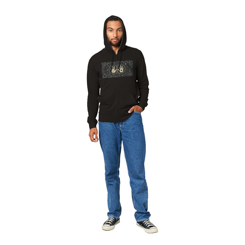 Thumbnail: CMTD All Seeing Eye Organic Unisex Zip Hoodie