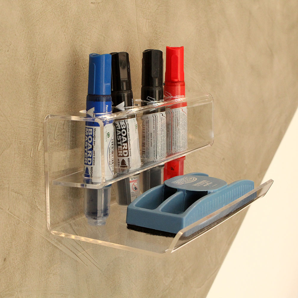 Suporte para Canetas e Apagador de Quadro Branco