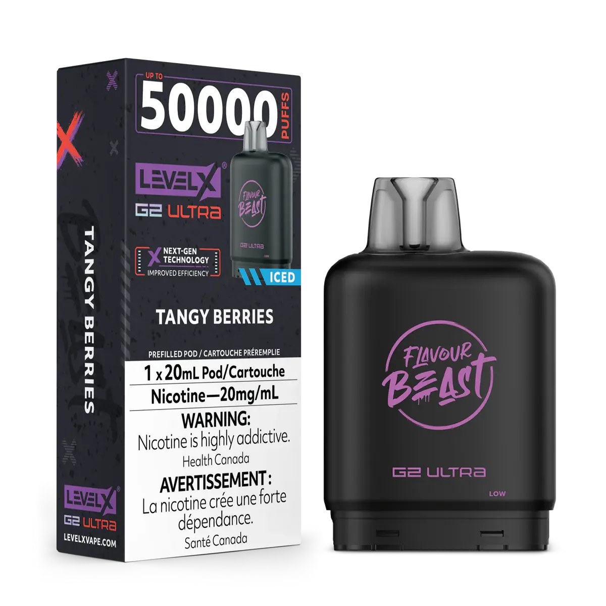 Level X G2 Ultra Pods Tangy Berries (Iced)