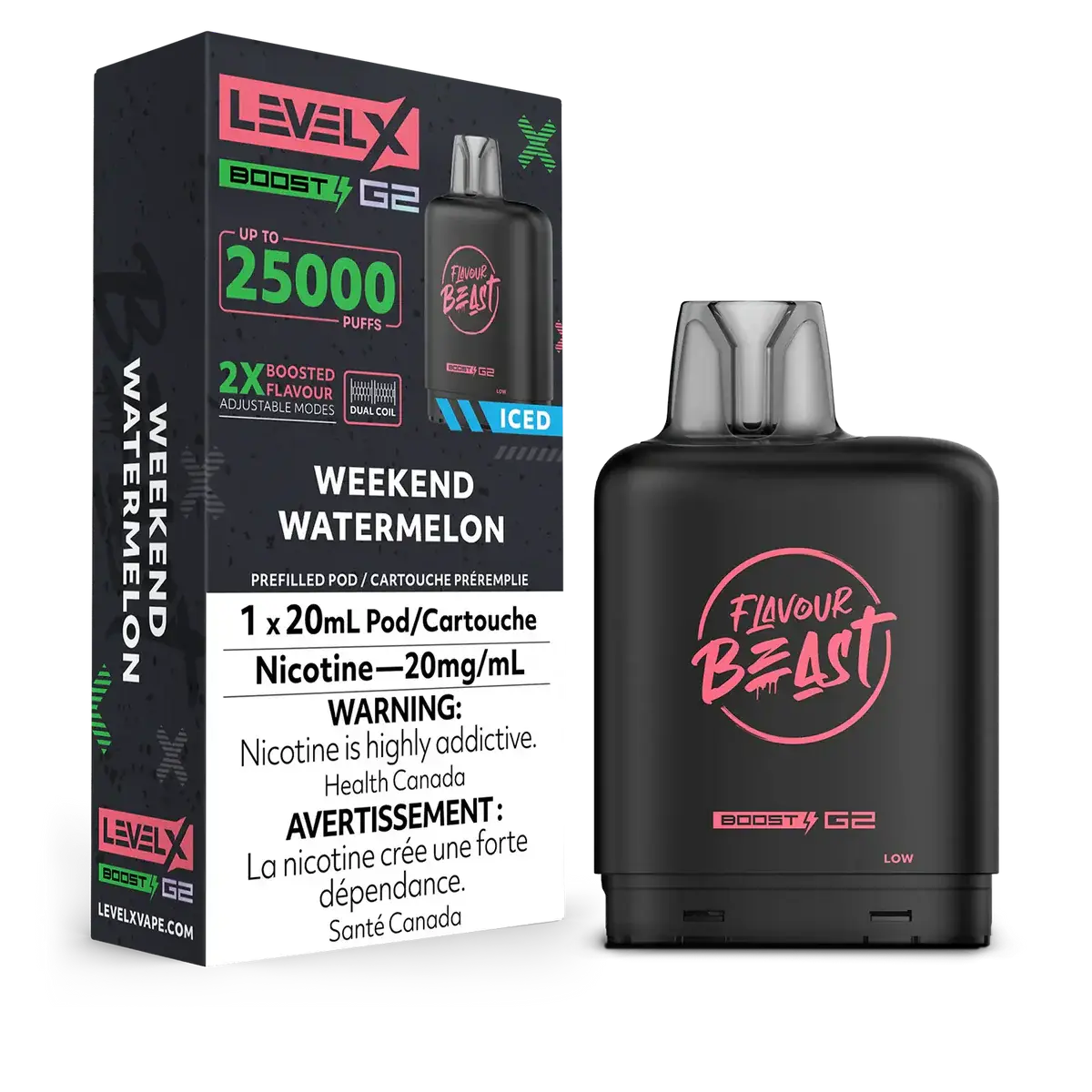 Level X Boost G2 Pods Weekend Watermelon (Iced)