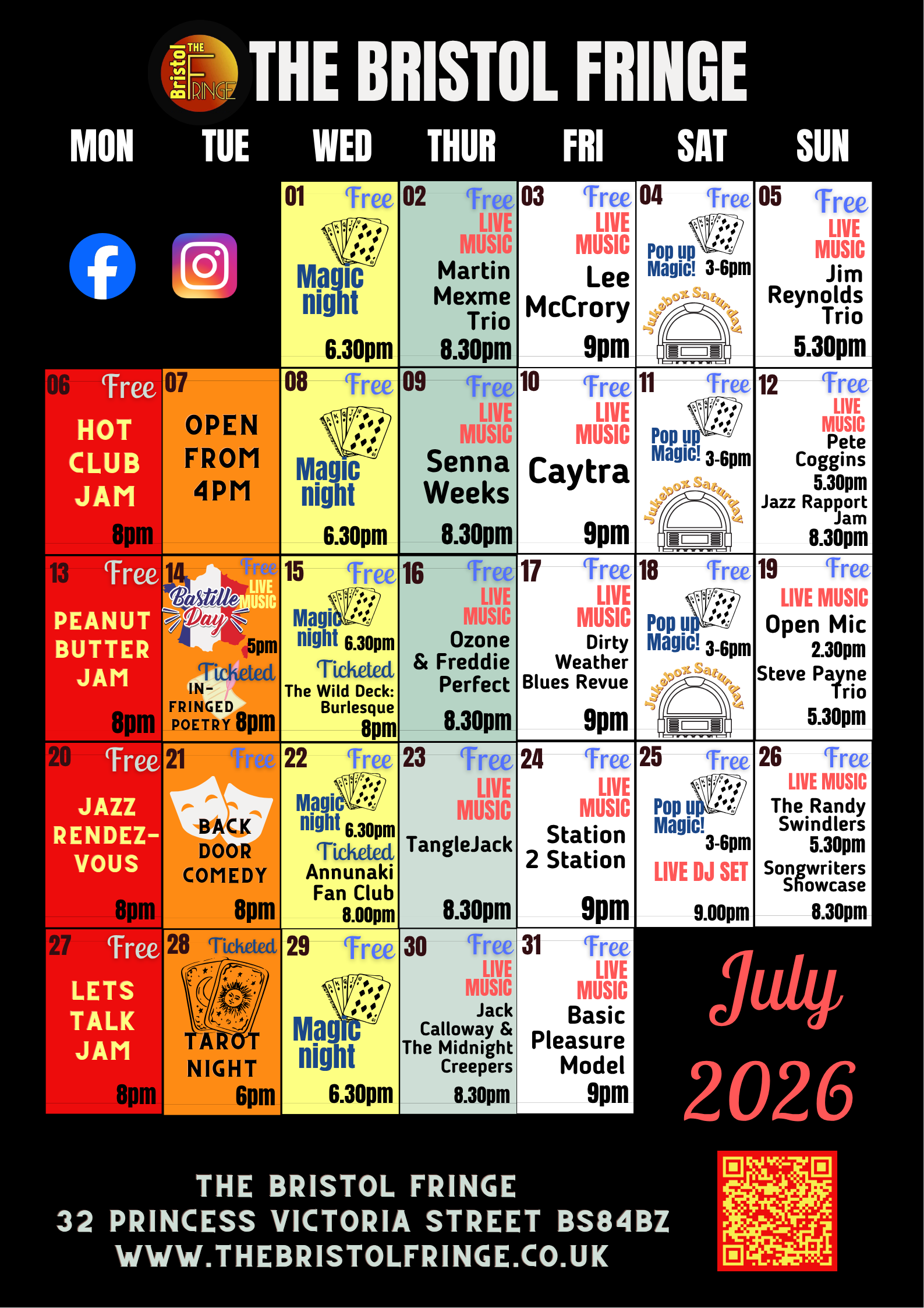 Monthly Event Calendar