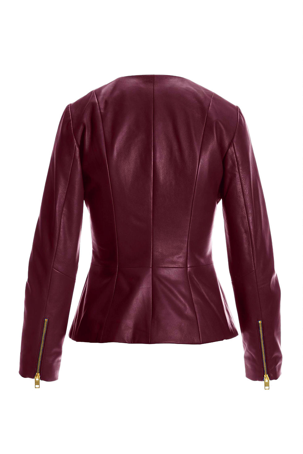 Miniaturbild: Luis Women's Peplum Biker Lambskin Genuine Leather Jacket, Party Wear