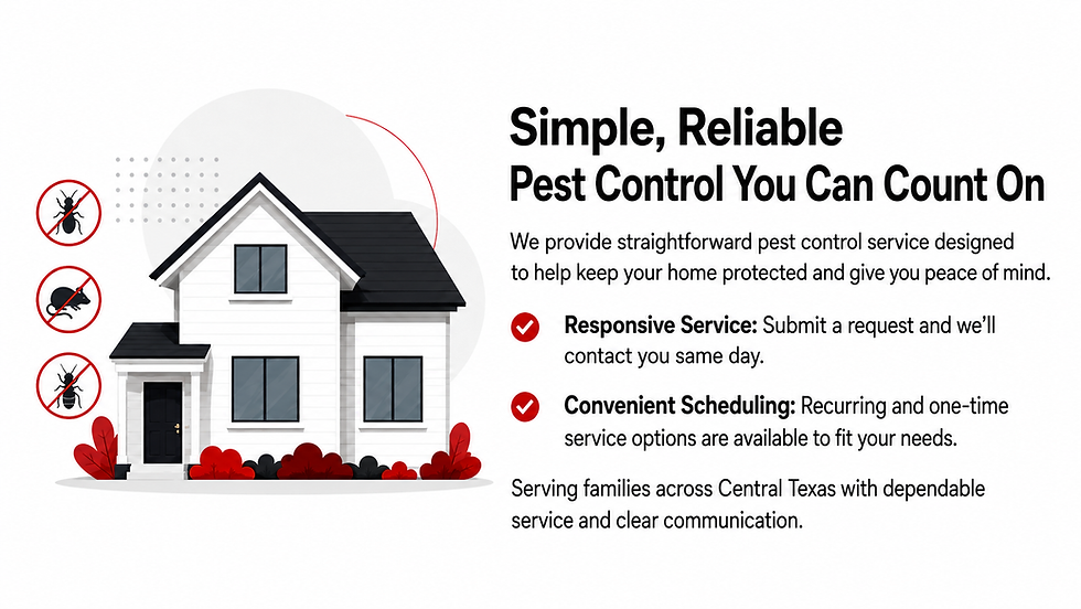 First Response Pest Control: Reliable service in Central Texas