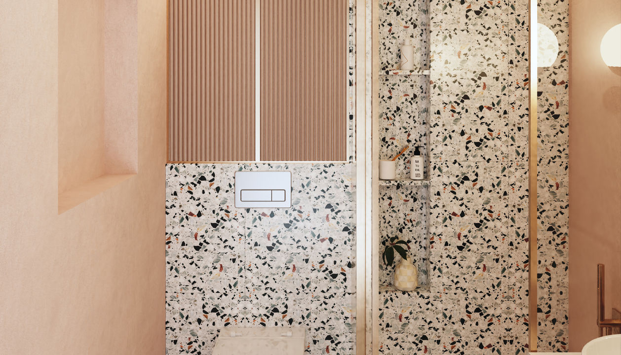 Rénovation villa haut de gamme sur le Côte d'Azur. Design d'intérieur. Salle de bain